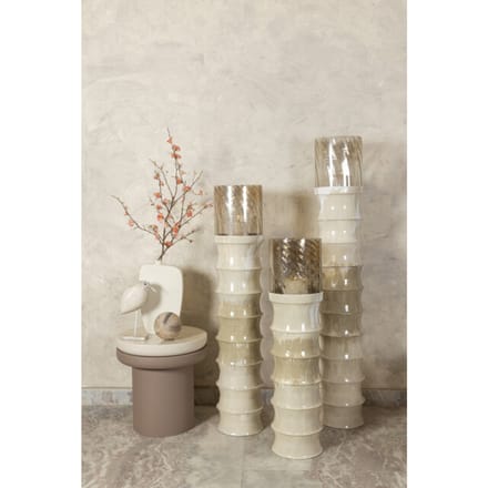 PTMD - Windlicht Kaylyne - Beige - 26x26x156cm