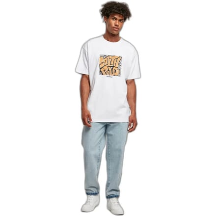 Southpole - Spray Logo Denim Broek rechte pijpen - Taille, 30 inch - Blauw