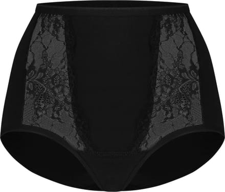 Dames Maxislip - 6 pack - M - Maxi Lace - geen zijnaden - Form's - Maxi kwaliteit - onderbroek - slip - dames onderbroek - Zwart