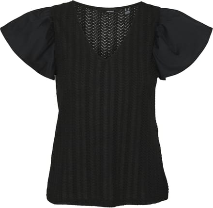 VERO MODA - VMNAJA SS V-NECK TOP JRS GA - Dames - Blouses