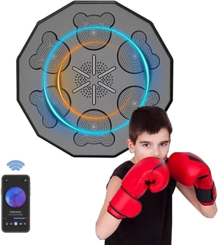 Boksmachine - Trainingsapparaat - Muziek Training - Bluetooth Muziek - 40x40cm - Zwart
