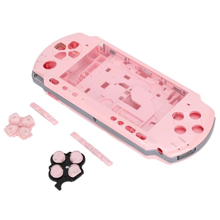 Voor PSP3000 Game Console Behuizing Volledige Behuizing Shell Met Schroevendraaier Draagbaar Compact(Geel) roze