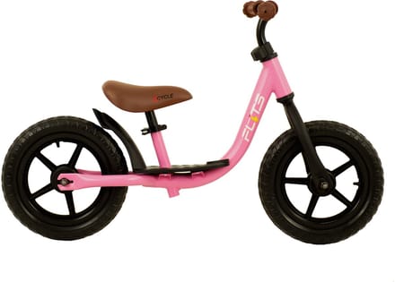 2Cycle Loopfiets - Balance Bike - Jongens en Meisjes - Loopfiets 2 Jaar - Buitenspeelgoed - Mat-Roze