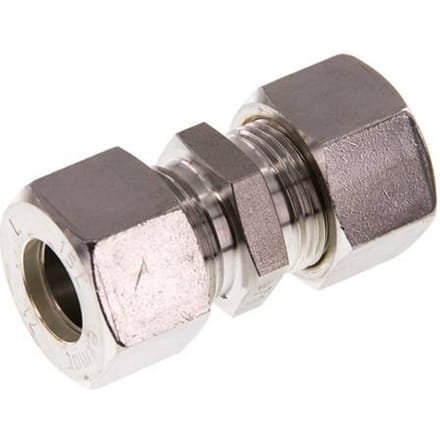 15L RVS Rechte Knelfitting 315 Bar DIN 2353 - FL2S-O-ST-15-L