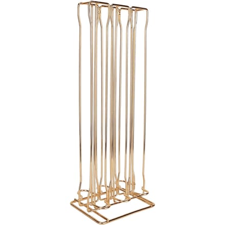 Opbergrek voor koffiecapsules, organizer voor 60 stuks, capsulehouder voor koffiepads voor NespressoGold beige