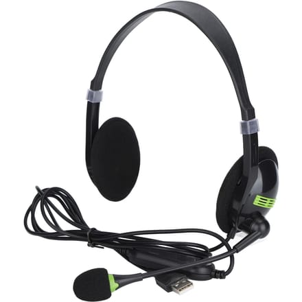 SY440MV Bedrade Headset 3.5mmUSB Klantenservice Over-Ear Hoofdtelefoon met Ruisonderdrukking