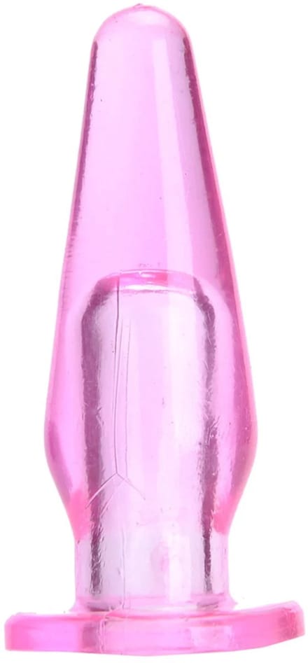 Roze zachte siliconen anale plug standaardmaat voor comfort en gemak
