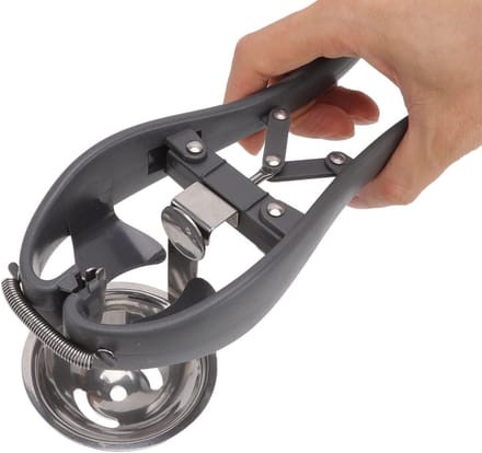 Automatische eierkraker en eierseparator van roestvrij staal, handige eierdoos met clips voor eenvoudig eiwit scheiden en koken