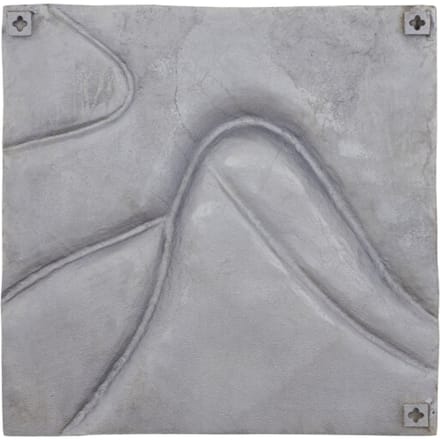 PTMD Wandpaneel Gihan - 70x5x70 cm - Aluminium - Zilver