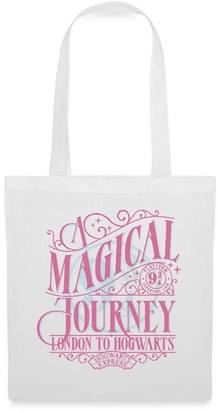 Harry Potter Perron 9 ¾ Ontwerp In Roze & Blauw Tas Van Stof Schoudertas