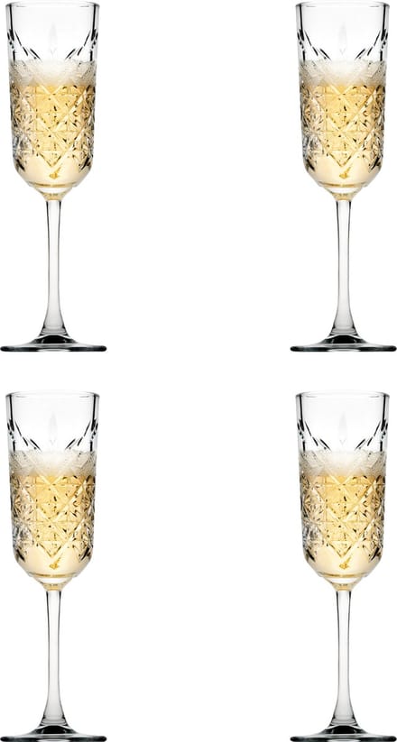 Pasabahce Timeless Champagneglazen - 175 ml - 4 Stuks - Flute