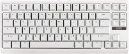 EPOMAKER G84 - Wit - Mechanisch Draadloos Toetsenbord - RGB - 80% - Qwerty - Gaming Keyboard - Transparent Switch