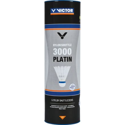 Set van 6 nylon shuttles Victor Platin 3000