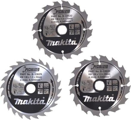 Makita B-33897 Cirkelzaagbladset 136 x 20 x 1 mm 1 set(s)