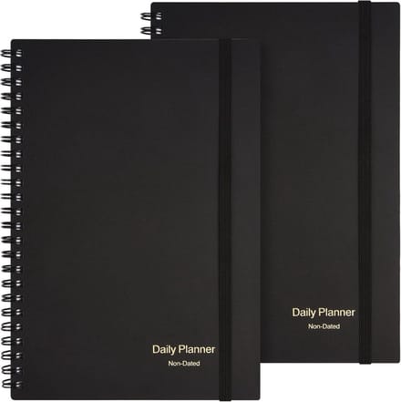 Ongedateerde Dagelijkse Agenda met Uurschema en To-Do Lijst