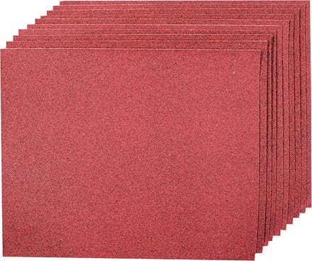 Silverline Aluminiumoxide schuurvellen, 10 Stuks 80 korrelgrofte