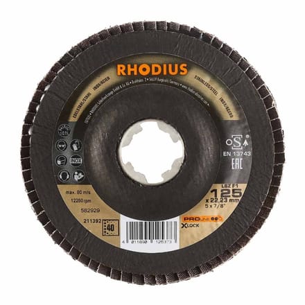 Rhodius - Lamellenschijf - Pro - 125 mm - K40 - X-Lock LSZ F1