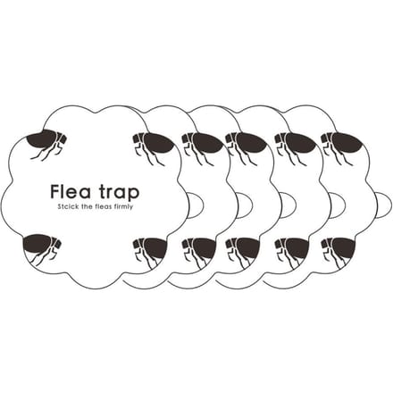5 STUKS Vlooienval Stickers Plakkerige Vliegenvallen Pompoenvormige Vlooienvallen voor Thuis Slaapkamer black