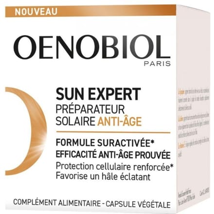 Complément alimentaire - OENOBIOL - Sun Expert - 30 capsules - Anti-âge - Protection UV