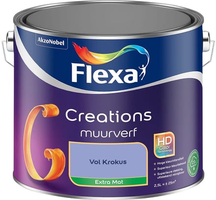 Flexa - Creations Muurverf Extra Mat - Vol Krokus - Mengverf - 2,5 L