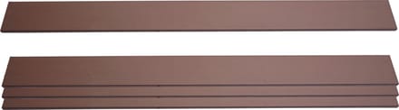 Set van 4 lamellen voor WPC privacyscherm Sarthe, windschermplanken, ca. 1m² ~ 180cm, bruin