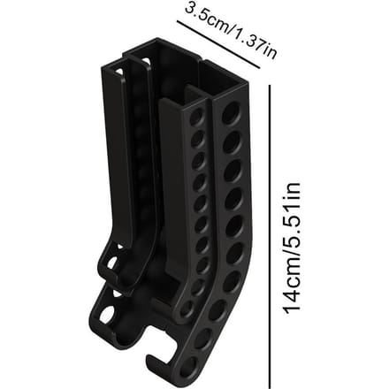 Batterij Opberg Organizer AA & AAA Combo Batterijhouder Wandhouder Batterij Dispenser Container voor 10AAA 10AA Batterijen Beugel zwart
