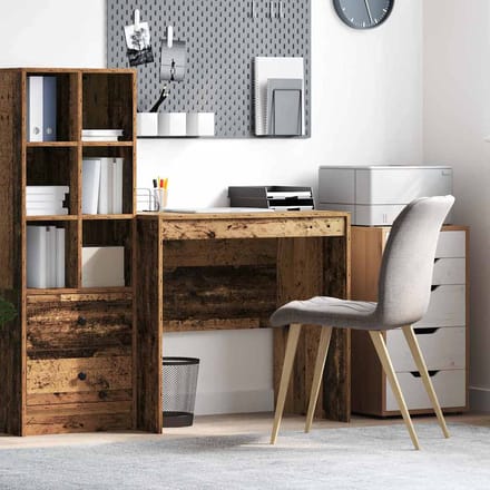 vidaXL - Bureau - Oudhout - 80 - x - 50 - x - 76 - cm