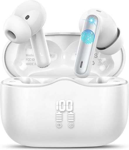 Draadloze in-ear hoofdtelefoon met Bluetooth 5.4 en 40 uur speeltijd - IP7 waterdicht