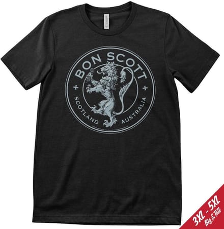 AC/DC Bon Scott Seal Big Tall T-shirt PS-1-BSCT002-H90-12