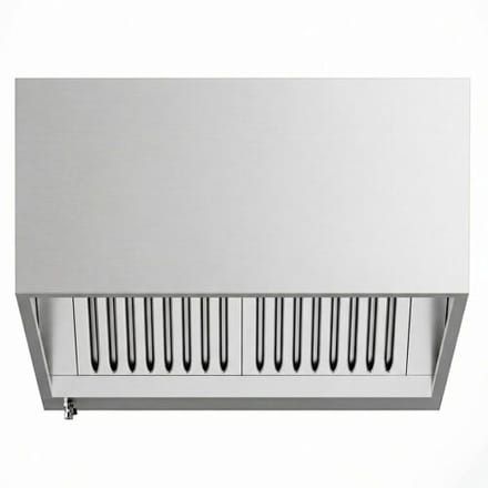 GGM Gastro Kastenhaube - 1000mm - mit Filter & Lampe Zilver