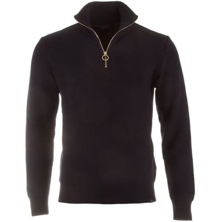 Paul & Shark Trui Shark Tag Tech Wool Half Zip Blue Nights / male