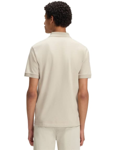 Heren Boss Hbo Passenger Premium Design Poloshirt in Licht Beige