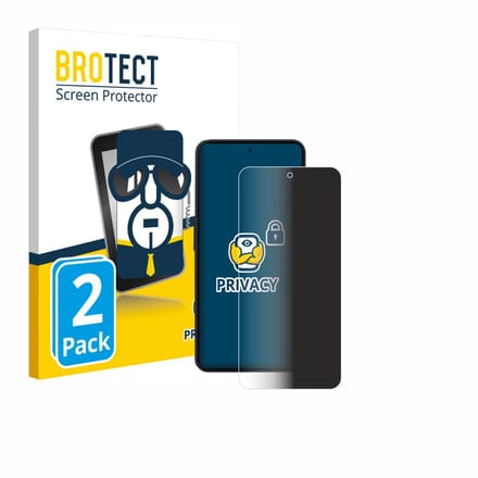 BROTECT - privacy screenprotector voor Nothing Phone (3a) Lite - Folie Beschermfolie Blauwlichtfilter 2 Stuks