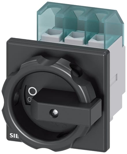 Lastscheidingsschakelaar Zwart 3-polig 16 mm² 32 A 690 V/AC Siemens 3LD22030TK51