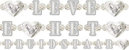 Folat - Letterslinger Leve het bruidspaar (6 meter)