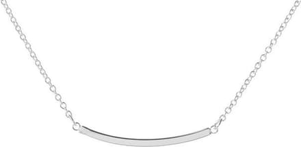 24/7 Jewelry Collection Gebogen Bar Ketting - Zilverkleurig