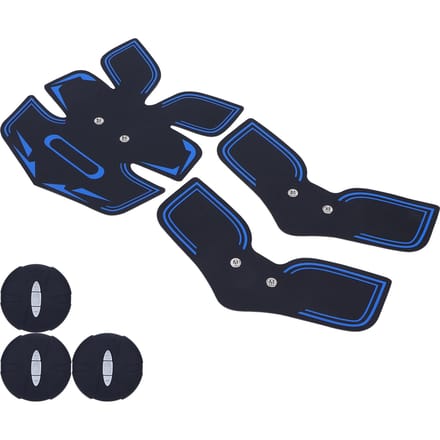 EMS Buikspierstimulator Spier Trainingsmachine Patch Oplaadbaar Fitnessapparaat black