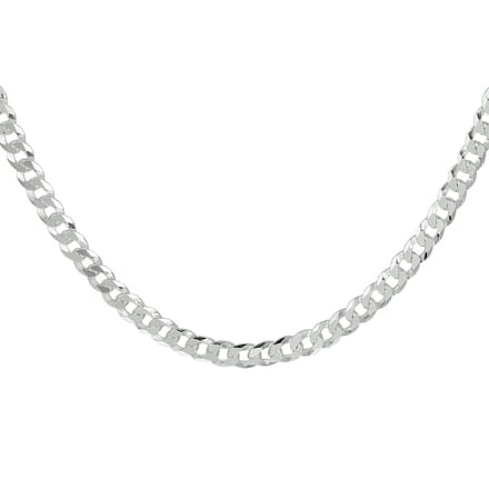 Juwelier Emo - Gourmet Ketting Zilver 925 - Gerhodineerd - Breedte 4mm - Lengte 45CM