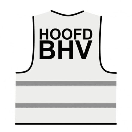 Hoofd BHV hesje wit
