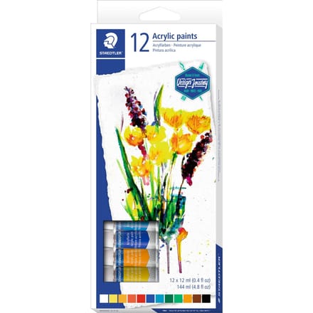 STAEDTLER Design Journey - karat acrylverf - set 12 tubes 12 ml