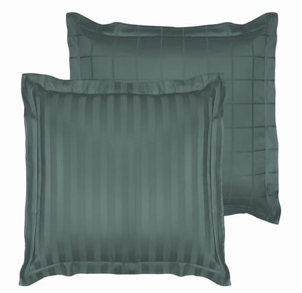 De Witte Lietaer Kussensloop Zygo Atlantic - 63 x 63 cm - Groen - Katoen Satijn