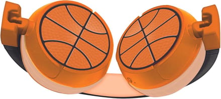 2-in-1 Bluetooth® en Bedrade comfortabele opvouwbare Koptelefoon met veilige volumebeperking Basketball Design