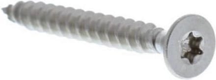 Hout schroef 6.0mm. Dik x 80mm. Lang. platkop-torx-3. 60 stuks universele spaanplaat schroeven. Ifix.