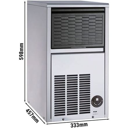 GGM Gastro Eiswürfelbereiter - Zylinder - 20 kg/24 h Zilver