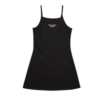 Korte Jurk Calvin Klein Jeans STACK LOGO PUNTO STRAP