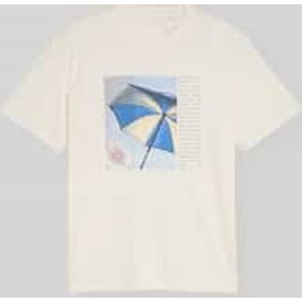 Tom Tailor - T-shirt met fotoprint - Maat M - Gardenia White