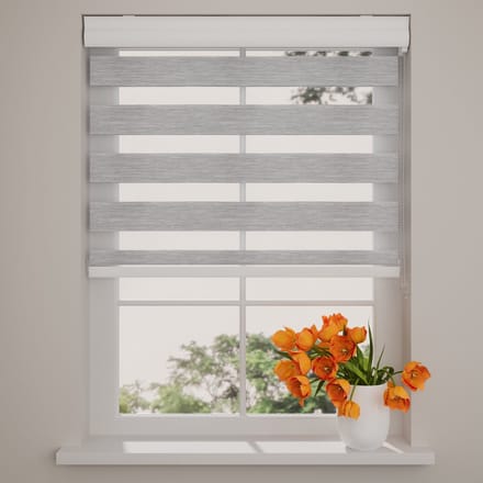 Duo Rolgordijn Splendid Fiber - Lichtdoorlatend - Grey - 110 x 175