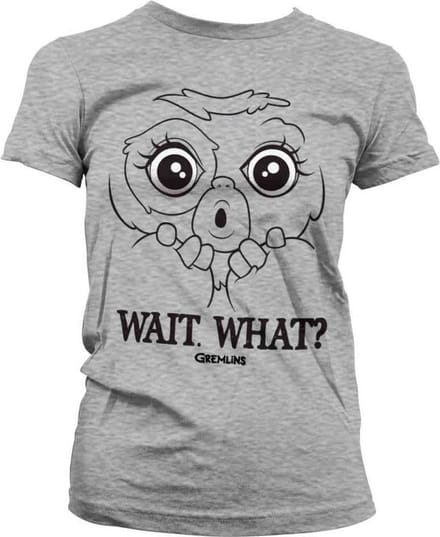 Gremlins Dames Tshirt -S- Wait. What? Grijs