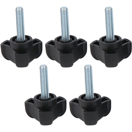5 stuks verstelbare knopbout plastic driehoekige boog handgreep schroef handgedraaide vergrendelingshandgreep M6 25 mm