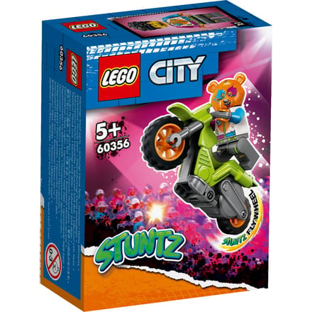 LEGO 60356 City Stuntz Beer stuntmotor, Actie Speelgoed met Coureur Poppetje